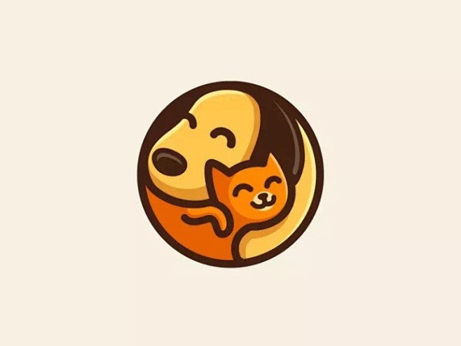 一组圆形的logo设计… ​​​​