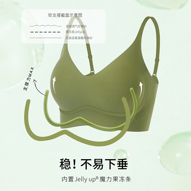 无钢圈调整型聚拢背心式美背内衣无尺码内衣...