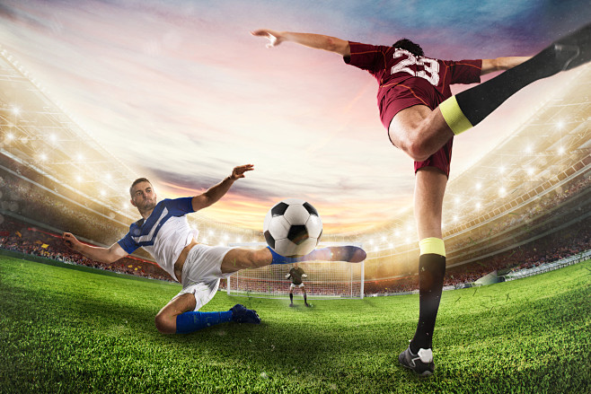 football-scene-with-competing-football-players-stadium-3d-rendering