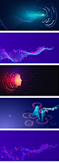 548渐变霓虹灯荧光5G移动网络通讯高速科技技术海报背景设计素材-淘宝网