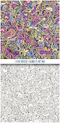 2 Love Doodles Seamless Pattern - Valentines Seasons/Holidays