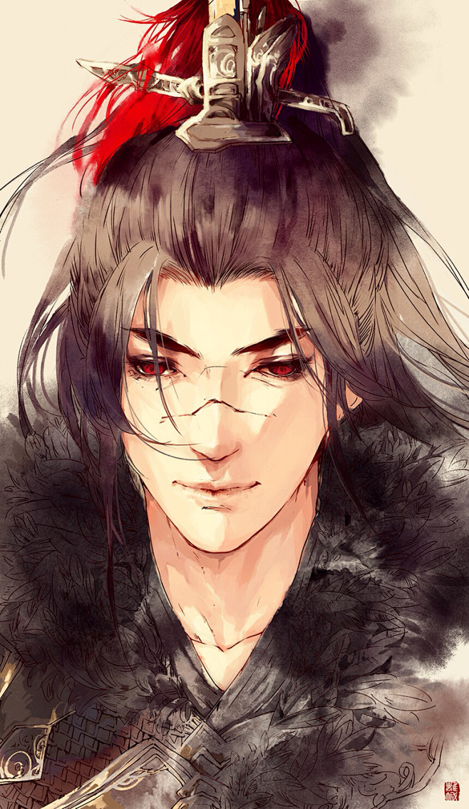 古风手绘插画