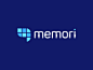 Memori brand branding identity business cards stationery clever smart creative color colour blue elephant memory brain geometry geometric graphic design designer icon icons symbol ios android logo mobile app phone modern vibrant digital tech fintech techn