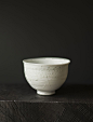 Porcelain tea bowl by Ryoji Koie