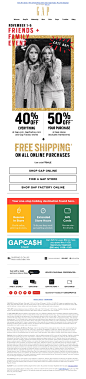 Gap - LAST day AKA last chance for free shipping AND no exclusions