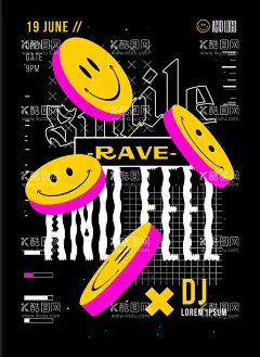 表情包海报  - 源文件下载【酷图网】创意,潮流,时尚,卡通,笑脸,表情包,几何线条,字母排版,设计,海报,AI,图案,图形,矢量,素材,