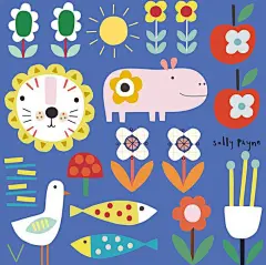 童趣扁平风插画设计 ​​​​