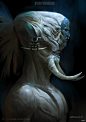 CGwall游戏原画网站_想象力丰富的面具战士概念艺术设定-《Dream Paradiso》