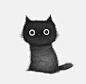 艺术家Luis Coelho笔下的Black Cat ins:purr.in.ink ​​​​