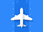 Flight Search Animation flat plane runway business travel travelbank animation takeoff search flight