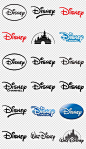 迪士尼艺术字logo标志png图片免抠素材