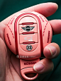 MINI全系钥匙涂装定制粉红猪主题