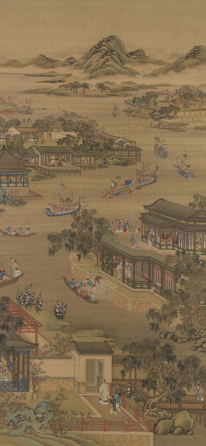 中国古典画壁纸 《十二月令图轴》