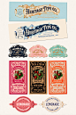 some type of labels that are in different colors