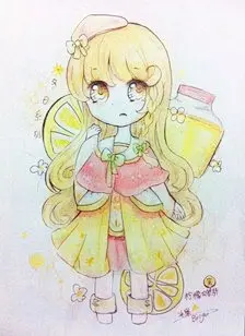 手绘 彩铅 Q版 女孩 冬日系列 @冰果Bingo