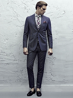 com帅到没天理的西装look-henrique hansmann #型男# #男模