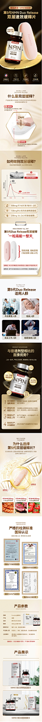 nmn18000礼盒装美国进口nad+胞倍力增强型烟酰胺单核苷酸双层缓释片-NMN18000礼盒装（