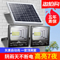 LED太阳能灯农村庭院路灯户外防水室外家用照明超亮大功率一拖二