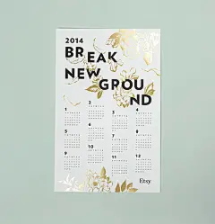 Etsy Holiday Campaign 2012 海报日历设计