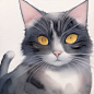 01099-1303273900-watercolor painting, cat, simple