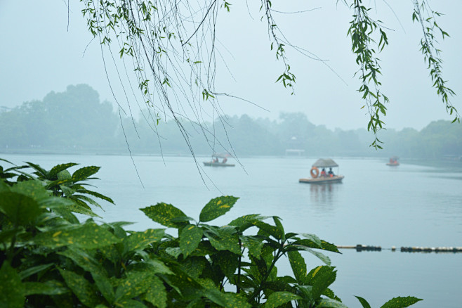 杭州 烟雨 江南 西湖 唯美 伤感