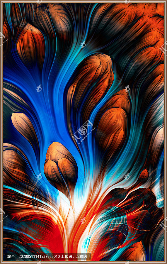 装饰画油画抽象画现代抽象画印象画无框画欧美抽象画酒店抽象画色块