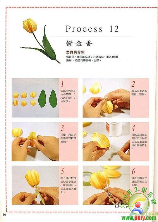 再来发一本纸藤花的教材《纸花巧饰diy》...