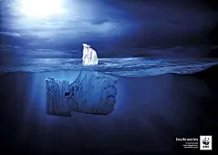 借势推特小蓝鸟变X，WWF也太会做海报了 : 为热爱发电，WWF做起创意来一点都不虚。