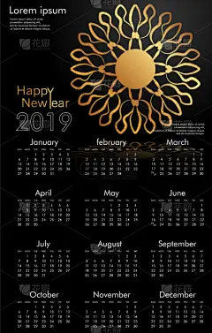 计划书,2019,黄金,日历,极简构图,九月,商务,进出港显示牌,十月