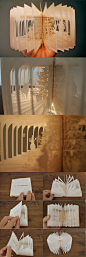 日本艺术家Yusuke Oono 运用360度激光切割技术设计的圣诞书，一本书就是一个3D场景，一个故事。 #手工# #纸艺#