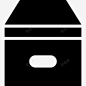 盒的角度黑色档案界面符号图标 免费下载 页面网页 平面电商 创意素材