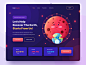 Header Illustration for Coronavirus Awareness Website earth character simple illustrator healthcare covid-19 coronavirus web design header illustration colorful ux ui character illustration header gradient homepage website web