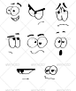 Eyes and Mouth Expressions - Miscellaneous Characters: 