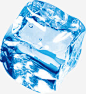夏日立体蓝色冰块素材-觅元素51yuansu.com png夏天冰块设计元素