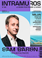 This may contain: a magazine cover with a man in a suit