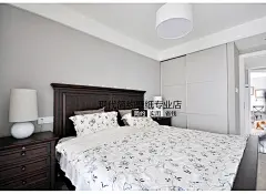 北欧现代简约壁纸灰色无纺布墙纸纯色卧室客厅素色沙发电视背景墙-淘宝网