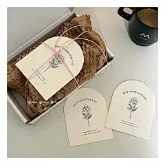 Hinn 花花拱形卡~原创礼物包装明信片礼品花束装饰用拍照道具贺卡-淘宝网
