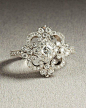 I'm usually not into big engagement rings, but I love the vintage look of this! #饰品# #钻戒#