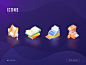 ICONS 3d icon isometric 2.5d illustration logo ui