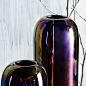 Oblong Opalescent Vases