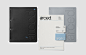 Notebeook, blue colors, architecture, brand design