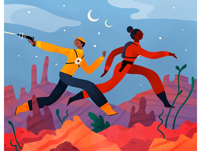 spaceguysrunawaybrbyjaromvogel