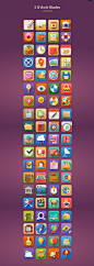 5 O'clock Shades Icon Set by WordPress Awards , via Behance