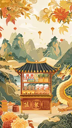 秋分插画绘画手绘主题海报宣传通用背景 (14)