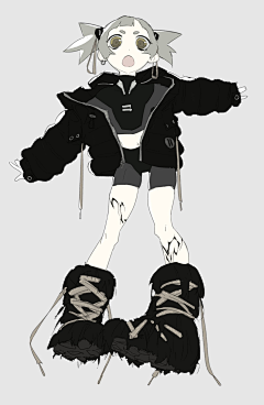 斜阳侧帽采集到插画师:vinne(朋克)