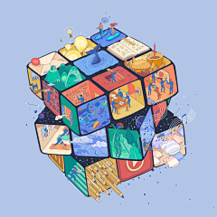 有趣的肝设计采集到卡通创意插画