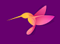 Hummingbird mark : I drew this bird just for fun)