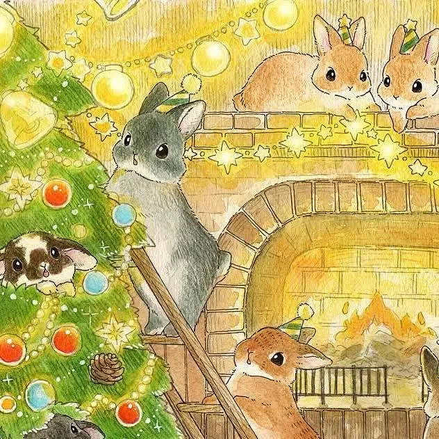 Animal Rabbit, Rabbit Illustration, Cute Bunny, Artist Art, Merry ...