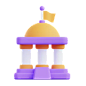Government Building  3D Icon