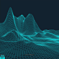 酷炫科技感山脉起伏3D立体背景纹理装饰271 平面设计 抽象元素